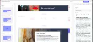 Page builder développé par Le Phare